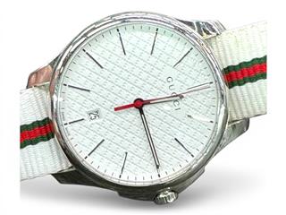 GUCCI G-TIMELESS MEN'S WHITE, GREEN, RED WATCH YA126322